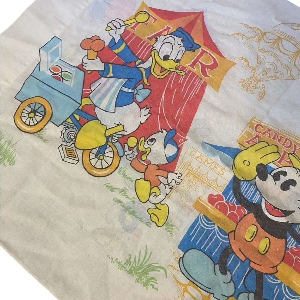 Walt Disney Productions Vintage Mickey And Gang Fair Standard Pillow Case